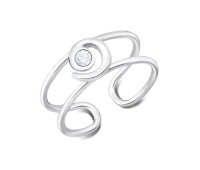 Swirly Rhinestone Toe Ring TR-304